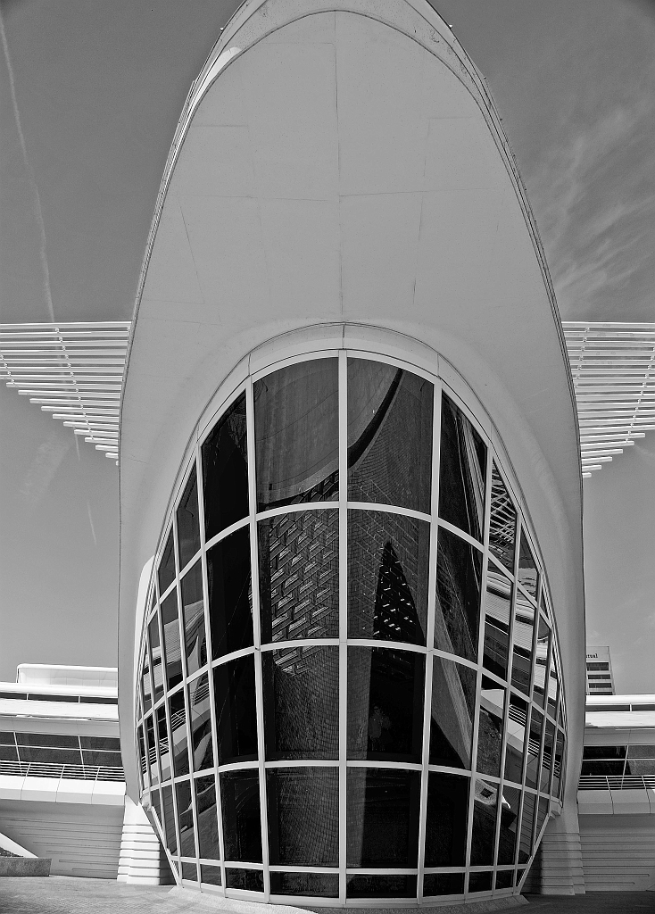 slides/calatrava06bw.jpg Art Museum B&W Black and White Calatrava calatrava06bw